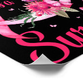 Mama is een overlevende van borstkanker bewustzijn poster (Hoek)