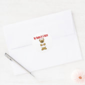 Mama is een verpleegster ronde sticker (Envelop)