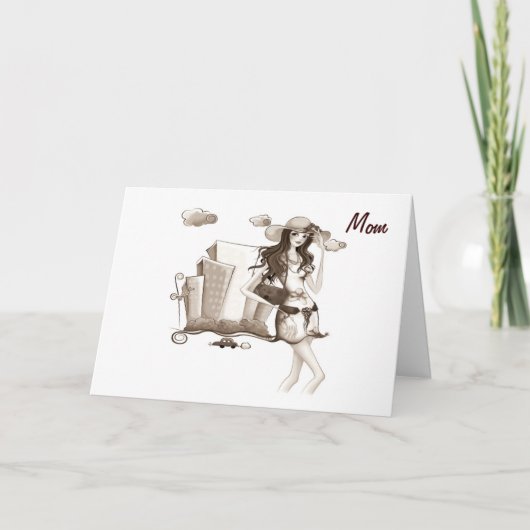MAMA IS GEWELDIG OP 40 VERJAARDAG KAART (Voorkant)