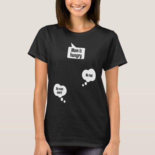 Mama is hungry  Top for pregnant women with twins (Voorkant)