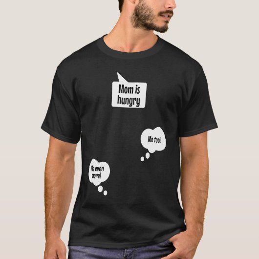 Mama is hungry  Top for pregnant women with twins (Voorkant)