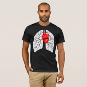 Mama is in het hart - Moederdag Oprechte Gift T-shirt (Voorkant volledig)