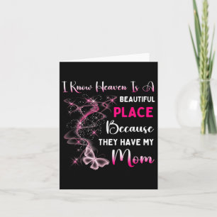 Mama is mijn beschermengel in de hemel Herdenkings Kaart