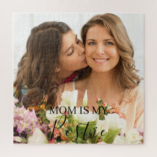 Mama is mijn beste gepersonaliseerde foto legpuzzel (Verticaal)