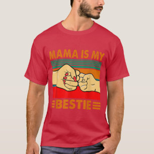 Mama is mijn beste grappige mammie-leven stelt moe t-shirt