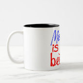 Mama is Mijn Bestie Tweekleurige Koffiemok (Links)