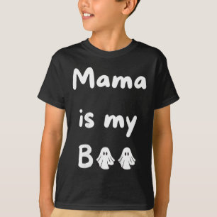Mama is mijn Boo Halloween Ghost Kinder School Her T-shirt