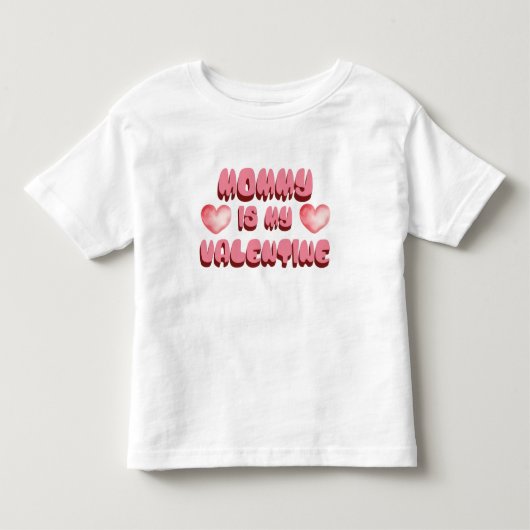 Mama is mijn Valentijn Kinder Shirts (Voorkant)