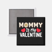 mama is mijn Valentijnsdag mam familie zoon dochte Magneet (Voorkant / Achterkant)