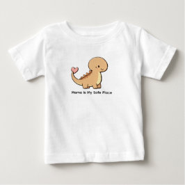 Mama is mijn veilige plek baby t-shirt