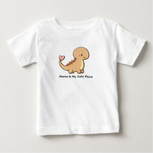 Mama is mijn veilige plek baby t-shirt