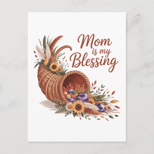 Mama is mijn zegen briefkaart (Voorkant)