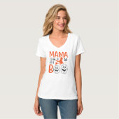 Mama Is My Boo Spooky Moeder T-shirt (Voorkant volledig)