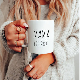 Mama Jaar Vestig Modern Moederdag Gift Koffiemok