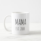 Mama Jaar Vestig Modern Moederdag Gift Koffiemok (Links)