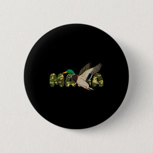 Mama jacht op wilde eend mama camouflage moedersM Ronde Button 5,7 Cm