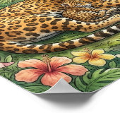 Mama Jaguar en Welpen Nursery Poster (Hoek)
