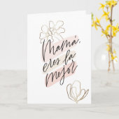 Mama je bent de beste Moederdag kaart (Gele Bloem)