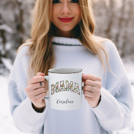 Mama Je Bent De Beste Naam Moderne Koffiemok Tweekleurige Koffiemok