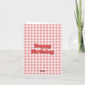 Mama, je bent de Sweetest Strawberry Birthday Kaar Kaart (Achterkant)