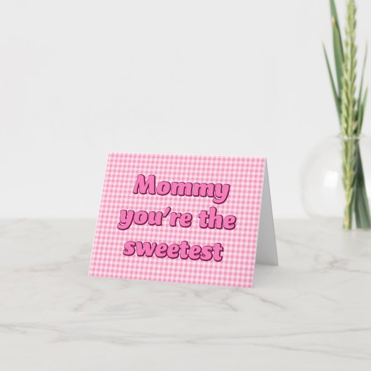 Mama, je bent de Zoetste Roze Donut Kaart (Voorkant)