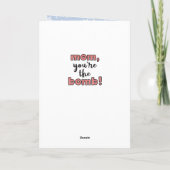 mama, je bent geweldig kaart (Achterkant)