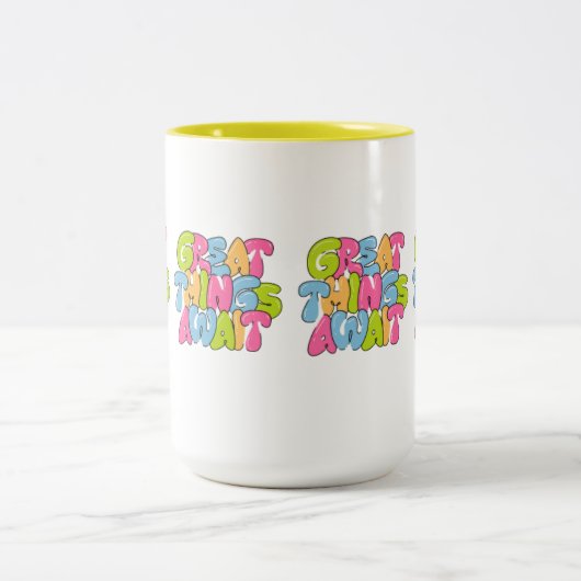 "Mama, je bent haar vleugels" Twee-tone Mok - Mooi (Center)