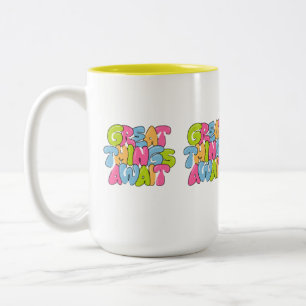 "Mama, je bent haar vleugels" Twee-tone Mok - Mooi