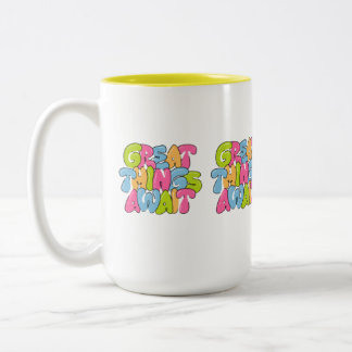 "Mama, je bent haar vleugels" Twee-tone Mok - Mooi