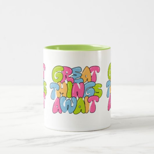 "Mama, je bent haar vleugels" Twee-tone Mok - Mooi (Center)