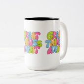 "Mama, je bent haar vleugels" Twee-tone Mok - Mooi (Voorkant rechts)