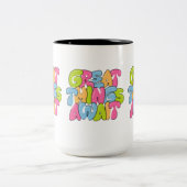 "Mama, je bent haar vleugels" Twee-tone Mok - Mooi (Center)