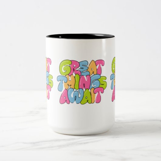 "Mama, je bent haar vleugels" Twee-tone Mok - Mooi (Center)