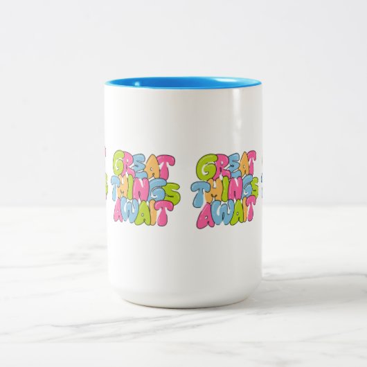 "Mama, je bent haar vleugels" Twee-tone Mok - Mooi (Center)