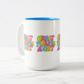 "Mama, je bent haar vleugels" Twee-tone Mok - Mooi (Voorkant links)