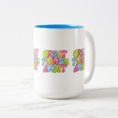 "Mama, je bent haar vleugels" Twee-tone Mok - Mooi (Voorkant rechts)