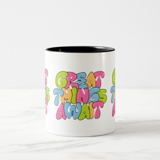 "Mama, je bent haar vleugels" Twee-tone Mok - Mooi (Center)