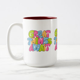 "Mama, je bent haar vleugels" Twee-tone Mok - Mooi