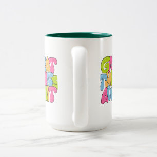 "Mama, je bent haar vleugels" Twee-tone Mok - Mooi