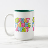 "Mama, je bent haar vleugels" Twee-tone Mok - Mooi (Links)