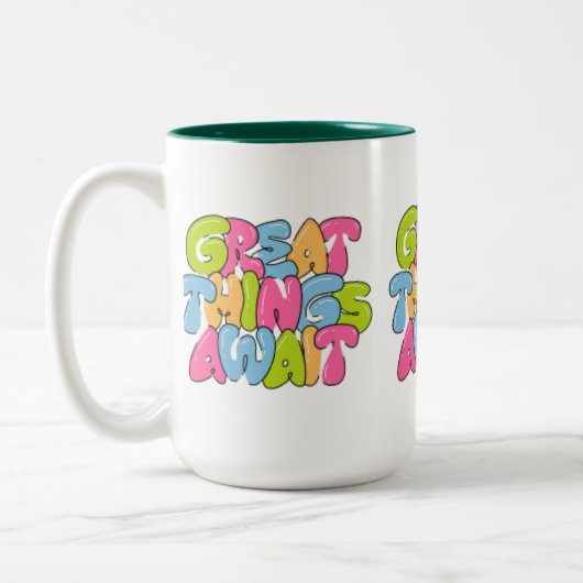 "Mama, je bent haar vleugels" Twee-tone Mok - Mooi (Links)