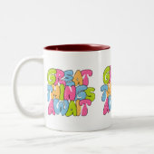 "Mama, je bent haar vleugels" Twee-tone Mok - Mooi (Links)