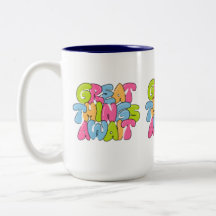 "Mama, je bent haar vleugels" Twee-tone Mok - Mooi