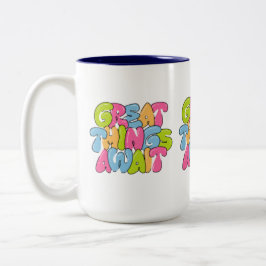 "Mama, je bent haar vleugels" Twee-tone Mok - Mooi