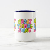 "Mama, je bent haar vleugels" Twee-tone Mok - Mooi (Center)