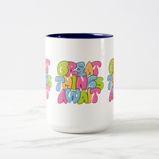 "Mama, je bent haar vleugels" Twee-tone Mok - Mooi (Center)