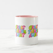 "Mama, je bent haar vleugels" Twee-tone Mok - Mooi (Center)