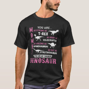 Mama, je bent mijn favoriete dinosaurus... grappig t-shirt