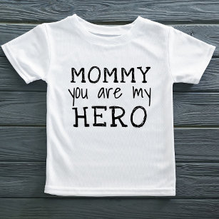Mama, je bent mijn Hero Simple B&W Typografie