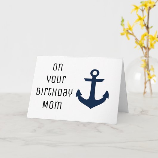 MAMA, JIJ BENT DE **ANKER** DIE ONS BIJ ELKAAR HOU KAART (Gele Bloem)